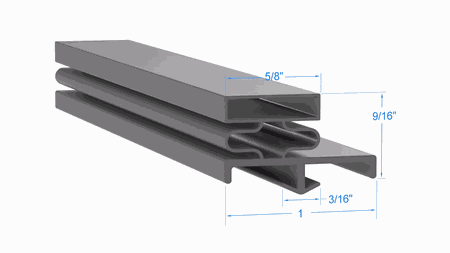 040400 by Strivide, Magnetic Gasket 29 x 69 1/2 Compatible with Nor-Lake 040400