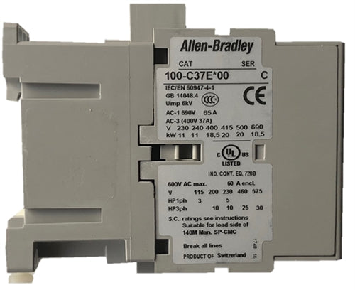 Allen Bradley 100-C37EJ00 DC rated contactor