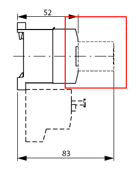 Moeller 11DILEM 2 pole auxiliary contact block