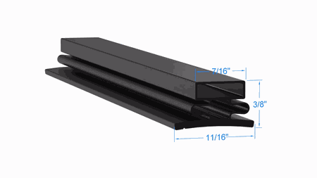 13012P010 by Strivide, Magnetic Gasket 27 x 59 1/2 Compatible with Puffer Hubbard 13012P010