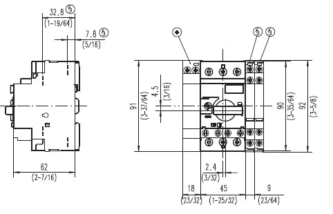 Allen Bradley 140M-C2E-C25 Motor Protector Circuit Breaker