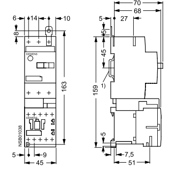 Siemens 3RA1110-0AA15-1AK6 Combo Starter