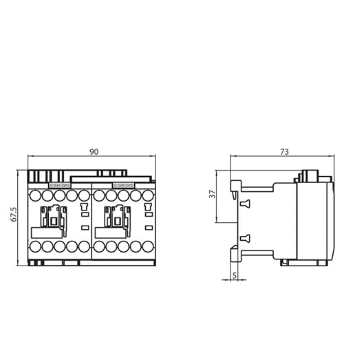 Siemens 3RA2316-8XB30-1AB0 reversing contactor