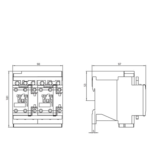 Siemens 3RA2326-8XB30-1AC2 reversing contactor