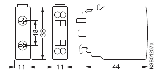 Siemens 3RH1921-1CA10 auxiliary contact