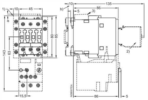 Siemens 3RT1024-1A..4 12 AMP contactor