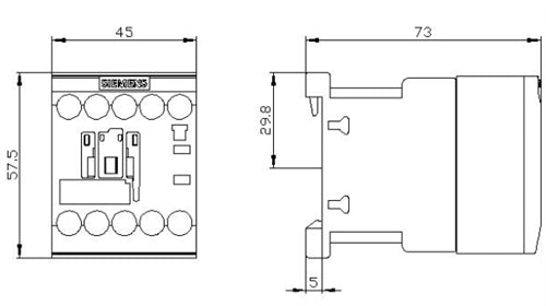 Siemens 3RT2016-1AP62 9 AMP Contactor