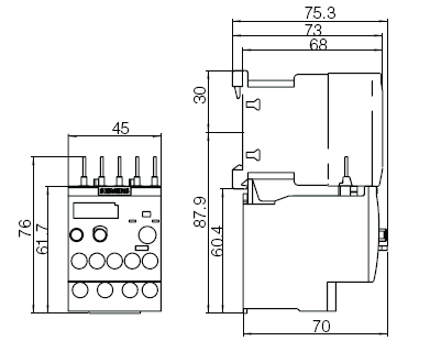 Siemens 3RU2116-1JB0 Thermal Overload Relay