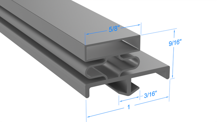 441081 by Strivide, Magnetic Gasket 27 x 61 1/2 Compatible with Kelvinator 441081