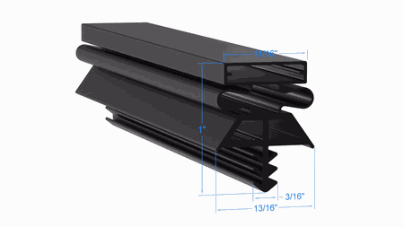 531282565 by Strivide, Magnetic Gasket 22 1/4 x 38 1/4 Compatible with Kolpak 531282565
