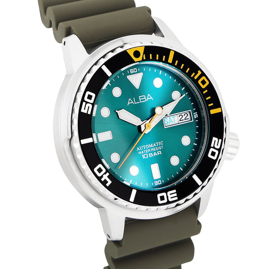 Alba Aqua Green Dial Automatic Men's Watch, AL4249X1