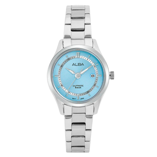 ALBA Aquamarine Blue Quartz Stainless Steel Women's Watch, AH7BQ9X1