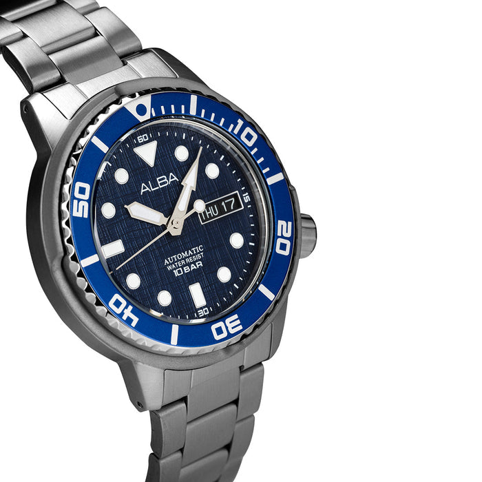 Alba Automatic Blue Dial Analog Stainless Steel Men's Watch, AL4779X2