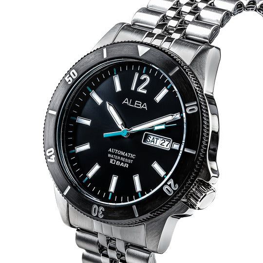 Alba Black Dial Automatic Men's Watch, AL4645X1