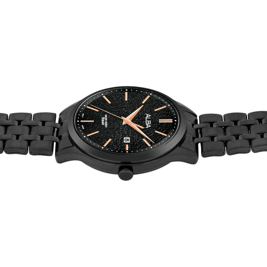 ALBA Black Marble Dial Men's Watch, AS9R25X1