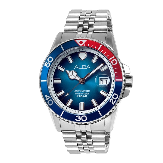 Alba Blue Dial Automatic Men's Watch, AU4051X1