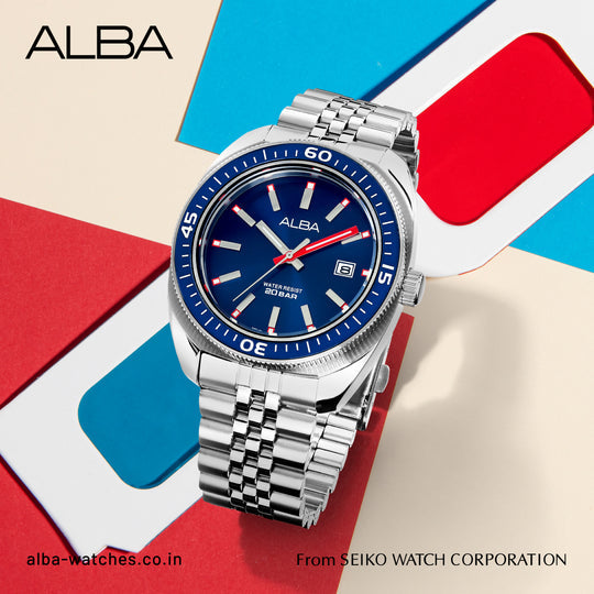 ALBA Blue Dial Quartz Men's Watch, AS9T79X1