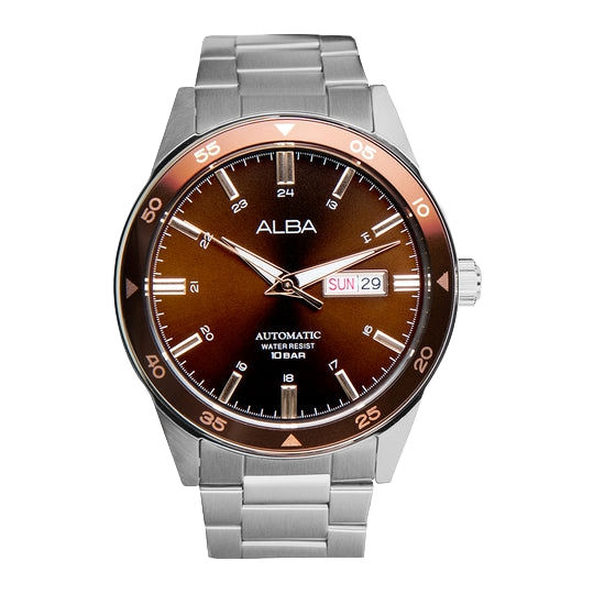 ALBA Brown Dial Automatic Men's Watch, AL4591X1