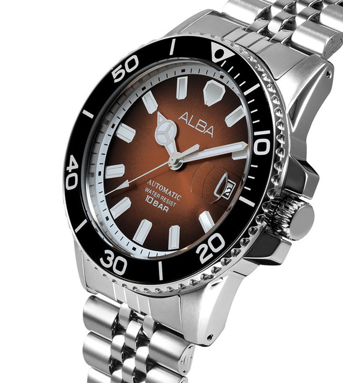 Alba Caramel Dial Automatic Men's Watch, AU4057X1