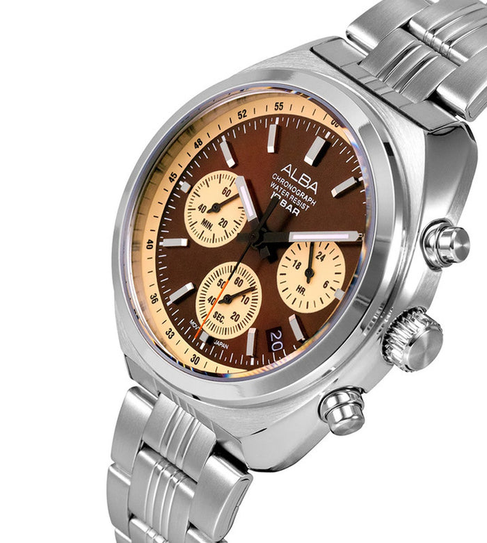 Alba Claret Dial Chronorgraph Men's Watch, AT3K07X1