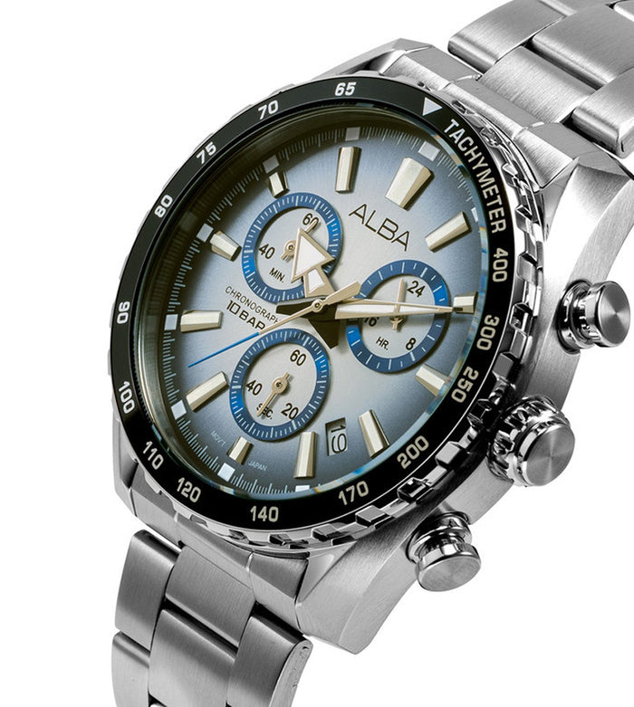 Alba Columbia Blue Dial Chronograph Men's Watch, AX7011X1