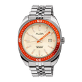 Alba Cream Dial Quartz with Bright Orange Bezel Men's Watch, AS9T89X1