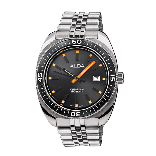 Alba Davy's Grey Dial Quartz Men's Watch, AS9T87X1