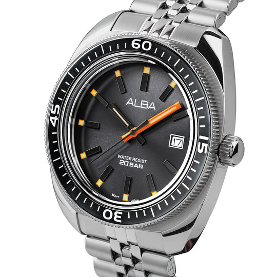 Alba Davy's Grey Dial Quartz Men's Watch, AS9T87X1