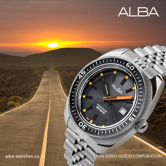 Alba Davy's Grey Dial Quartz Men's Watch, AS9T87X1