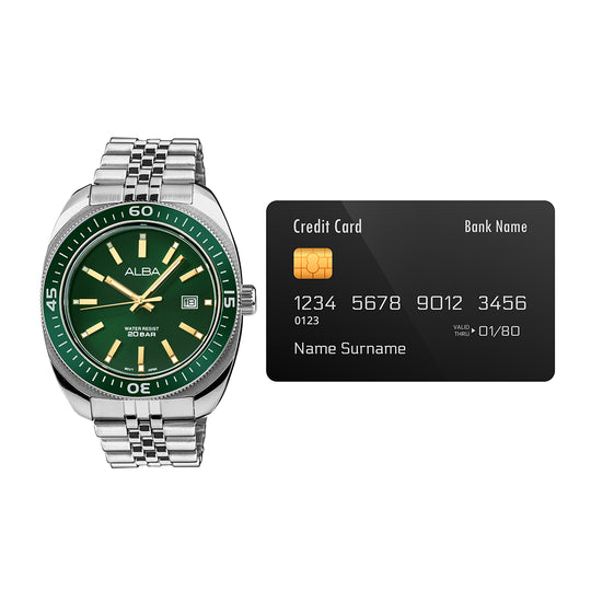 ALBA Emerald Green Dial Quartz Men's Watch, AS9T77X1