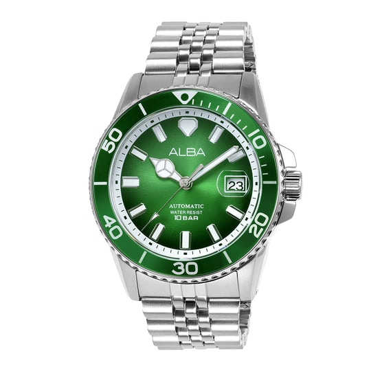 Alba Forest Green Dial Automatic Men's Watch, AU4053X1