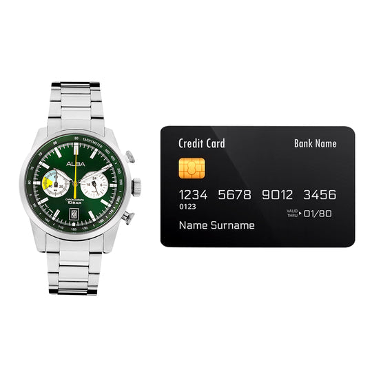 ALBA Forest Green + White Dial Chronograph Men's Watch, A4B007X1