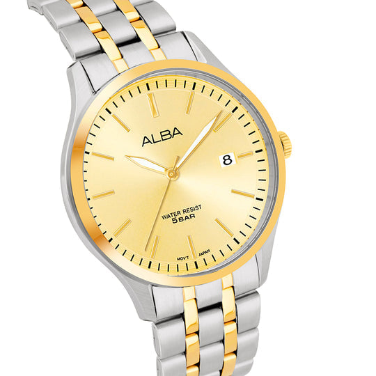 ALBA Gleaming Gold Quartz Stainless Steel Women's Watch, AH7CE8X1