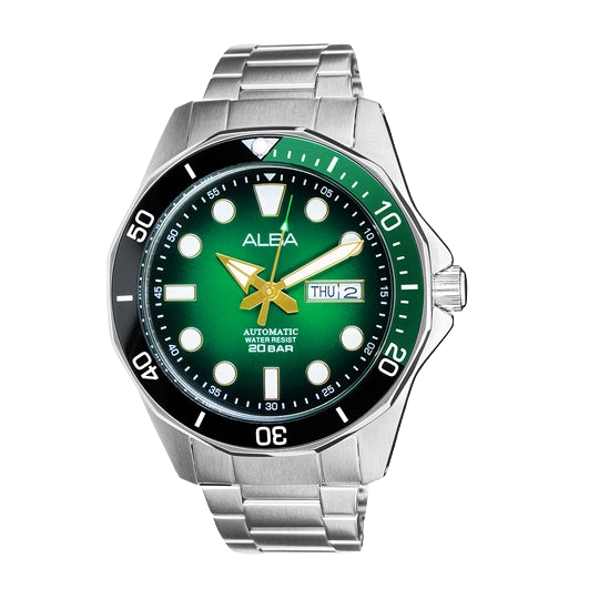 ALBA Green-Black Gradation Dial Automatic Men's Watch, AL4537X1
