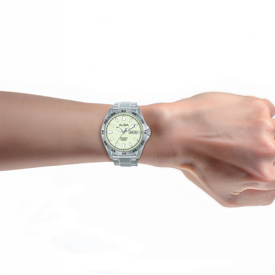Alba Lime Wave Automatic Men's Watch, AL4755X1