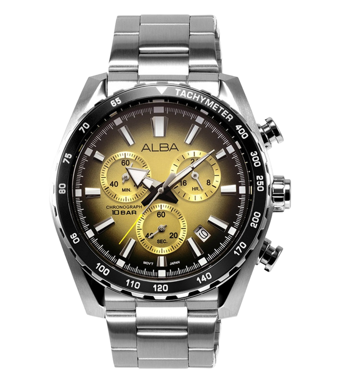 Alba Metallic Gold Chronograph Men's Watch, AX7005X1
