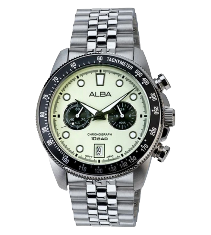 Alba Neon Lime Chronograph Men's Watch, A4B033X1