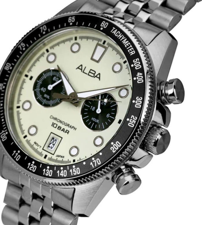 Alba Neon Lime Chronograph Men's Watch, A4B033X1