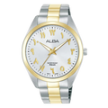 Alba Quartz White Dial Analog Stainless Steel Men's Watch, ARX158X1