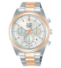 Alba Silver-Gold Case Chronograph Men's Watch, AT3K14X1