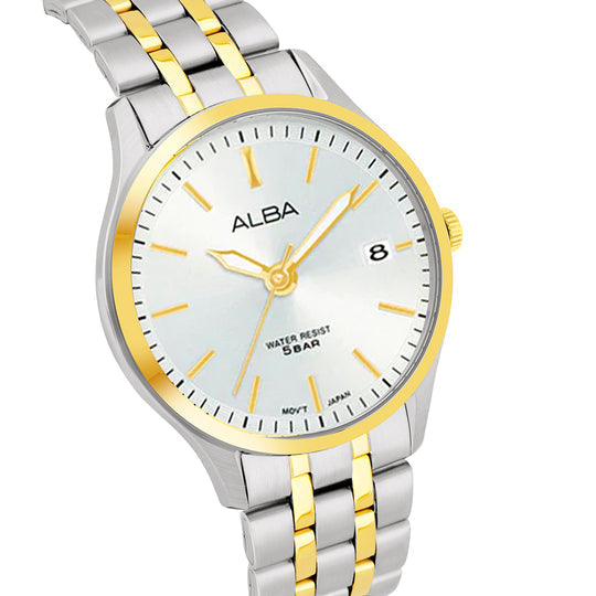 ALBA White Radiance Quartz Stainless Steel Women's Watch, AH7CF0X1