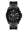 Michael Kors Alek Chronograph Black Stainless Steel Men's Watch, MK9185