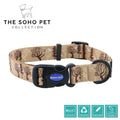 Ancol | Soho Collection | Nylon Adjustable Dog Collar | Autumn Woodland Pattern