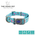 Ancol | Soho Collection | Nylon Adjustable Dog Collar | Blue Ice Cream Pattern