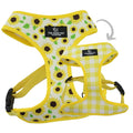 Ancol Soho Reversible Dog Harness | Sunflower & Yellow Check | Eco Friendly