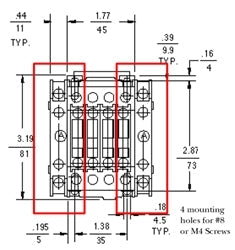 GE BCLL20 Two Pole Auxiliary block