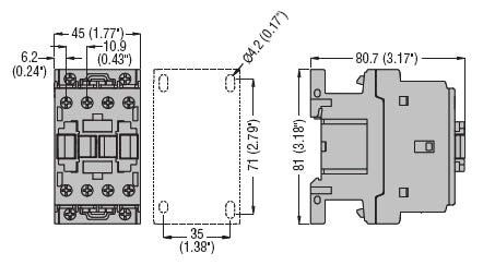 Lovato BF1201A02460 3 pole contactor