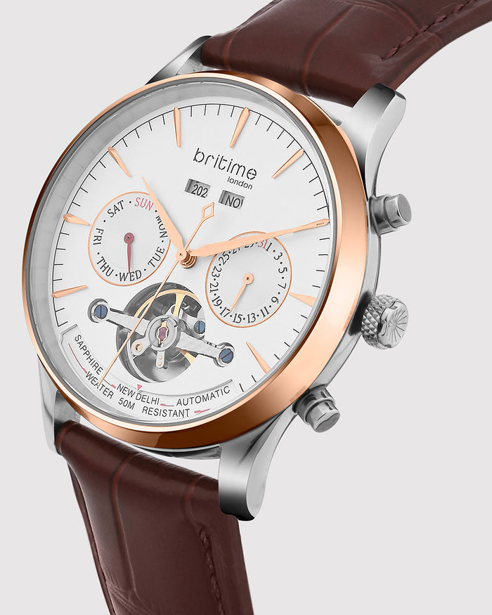 Britime London Celestial Men's Watch, Rose Gold 867-L30308