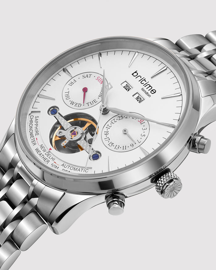 Britime London Celestial Men's Watch, Silver 867-M10301