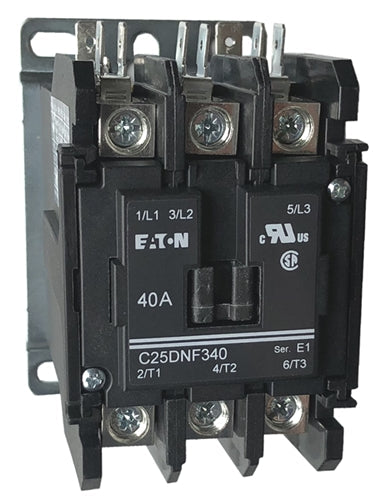 Eaton C25DNF340 40 AMP 3-pole Definite Purpose Contactor